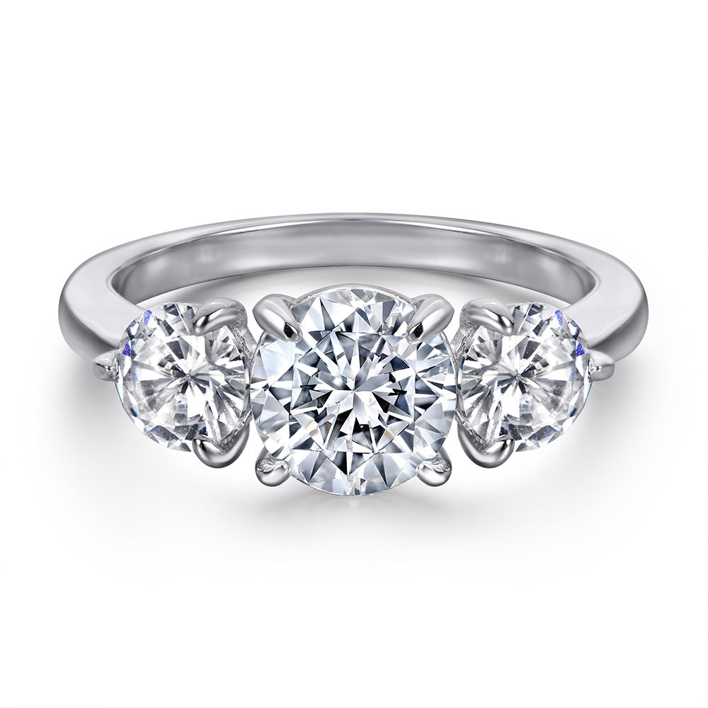 Anillo de Promesa en Plata 925 para Mujer – Circonitas Estilo Diamante